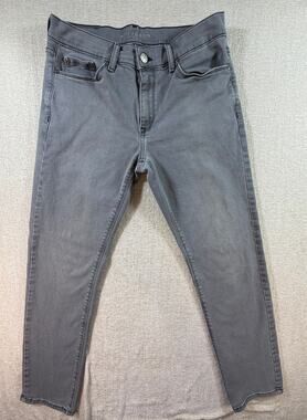 Mott&Bow Men's Gray 31x30 Slim Fit Stretch Denim Jeans Pants Casual Designer